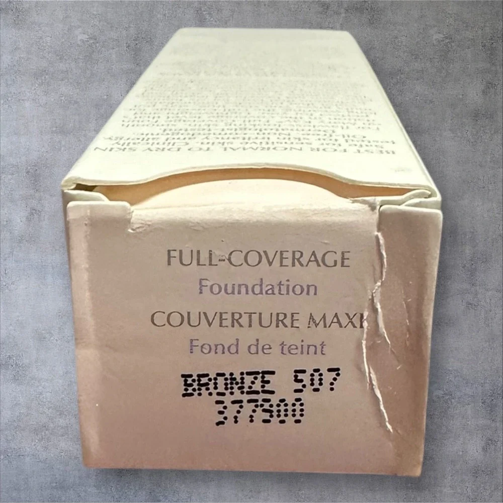 Mary Kay Full Coverage Foundation Bronze‎ 507 377900 1oz New NIB Disc. Gray Cap